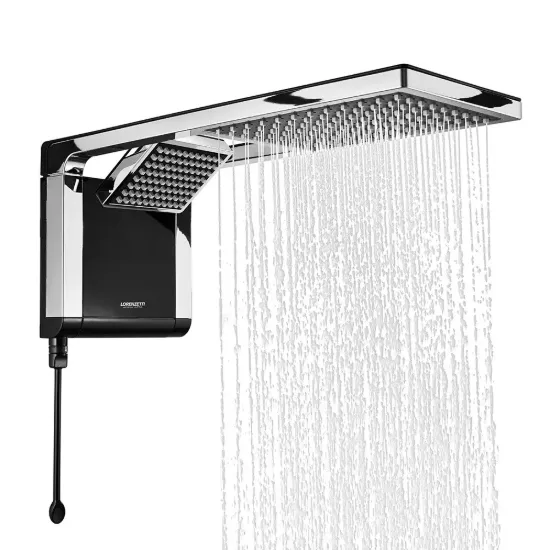Imagem de Ducha Eletrônica Acqua Duo Preta Cromada 7800w 220v Lorenzetti
