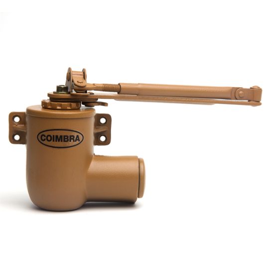 Imagem de Mola Hidráulica Aérea Coimbra 453 Ouro - para portas de até 80kg e 1100 mm - F1/F2/F3
