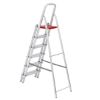 Imagem de Escada De Alumínio Dupla 6 Degraus Natural 120kg Reisam